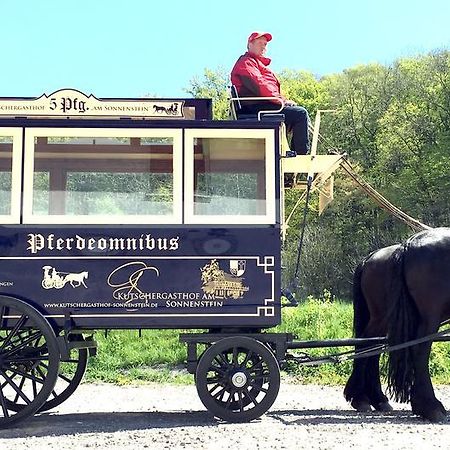 Ferienwohnung Kutschergasthof Am Sonnenstein Exterior foto